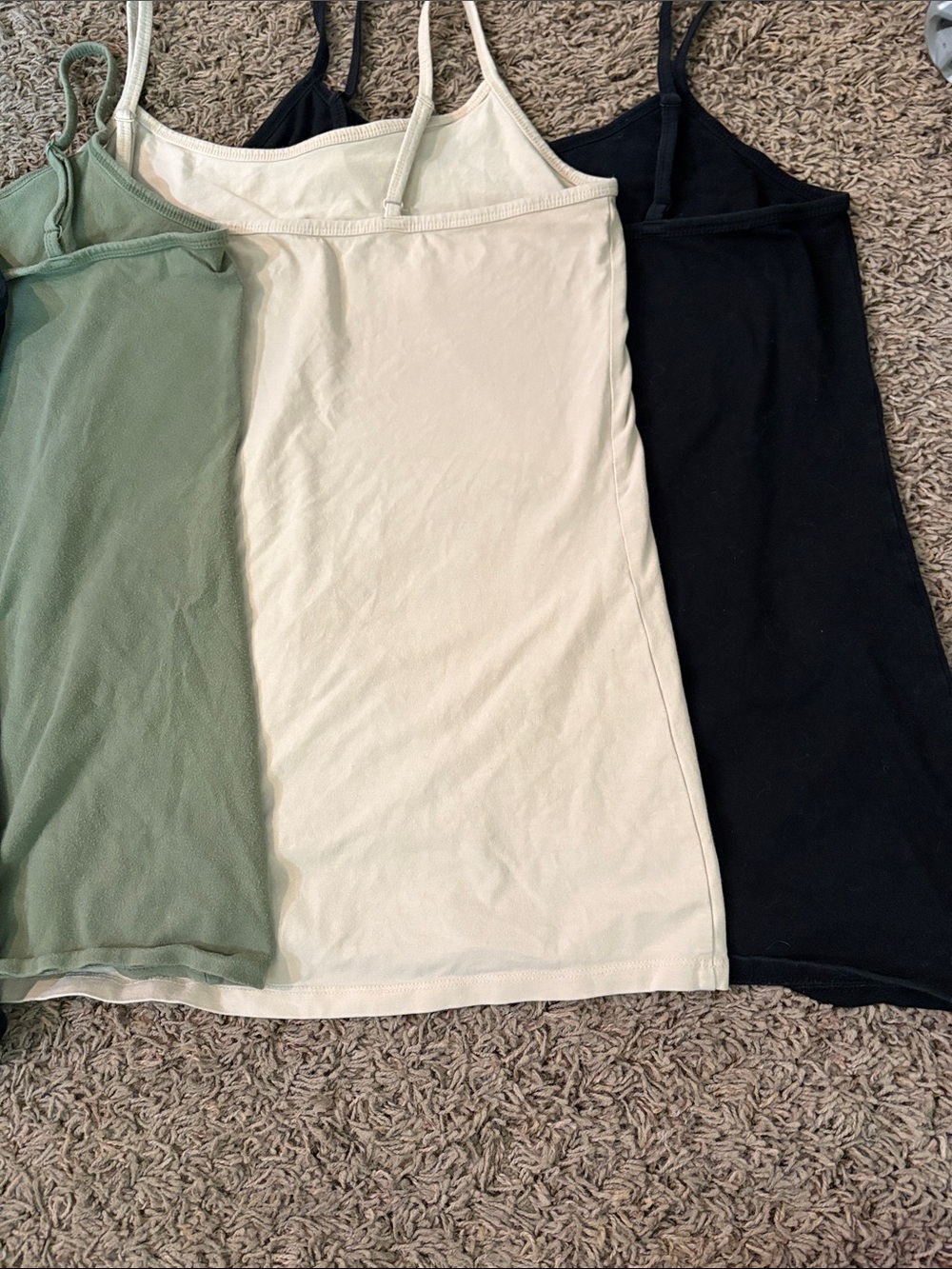 torrid Spaghetti Strap Camisole Set in Black, Olive, Cream Lot - Picture 12 of 12